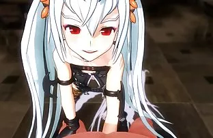 Die Frau provoziert  ...